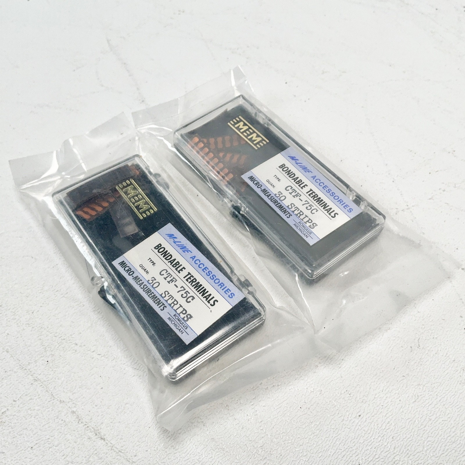 Micro‑Measurements CTF‑75C Vintage Bondable Terminals M-Line 30 Strips NOS