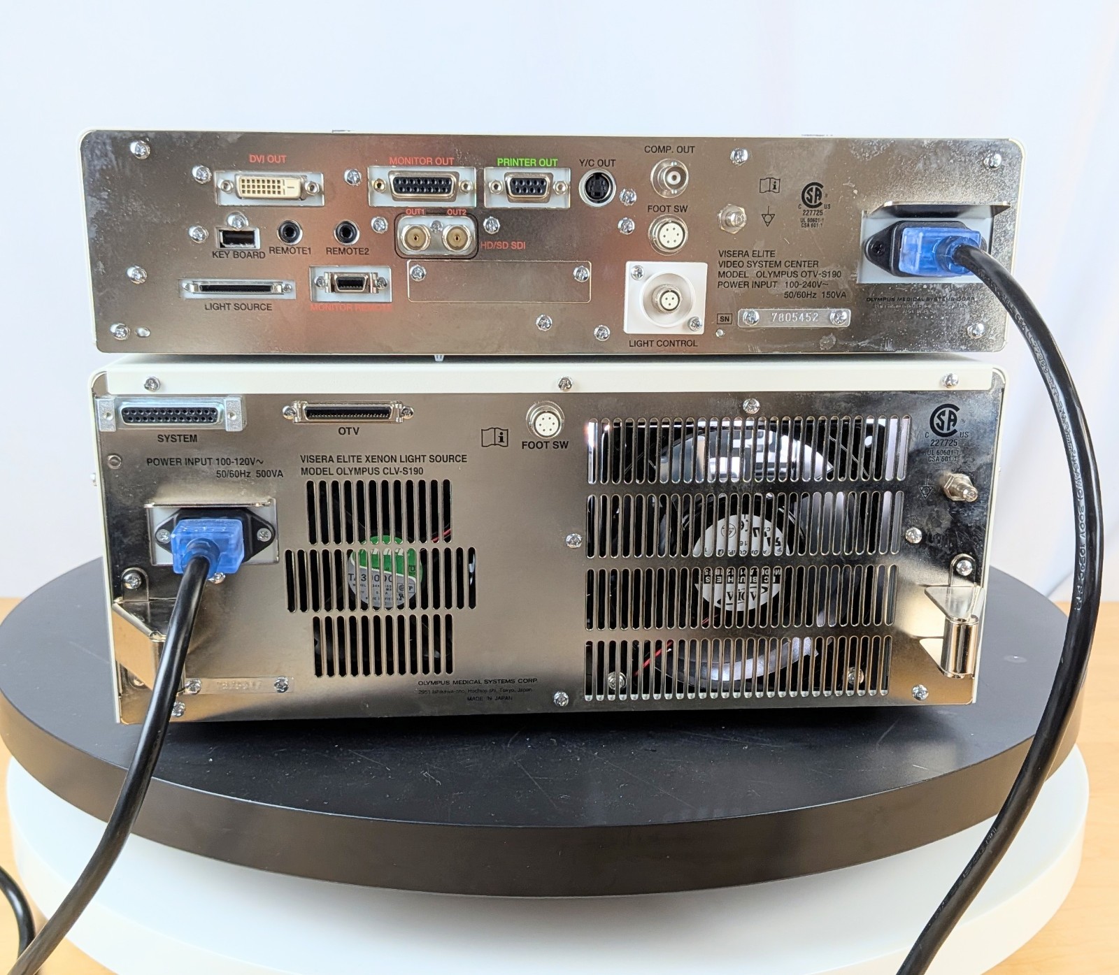 Olympus Visera Elite CLV-S190/OTV-S190 Light Source/Video System