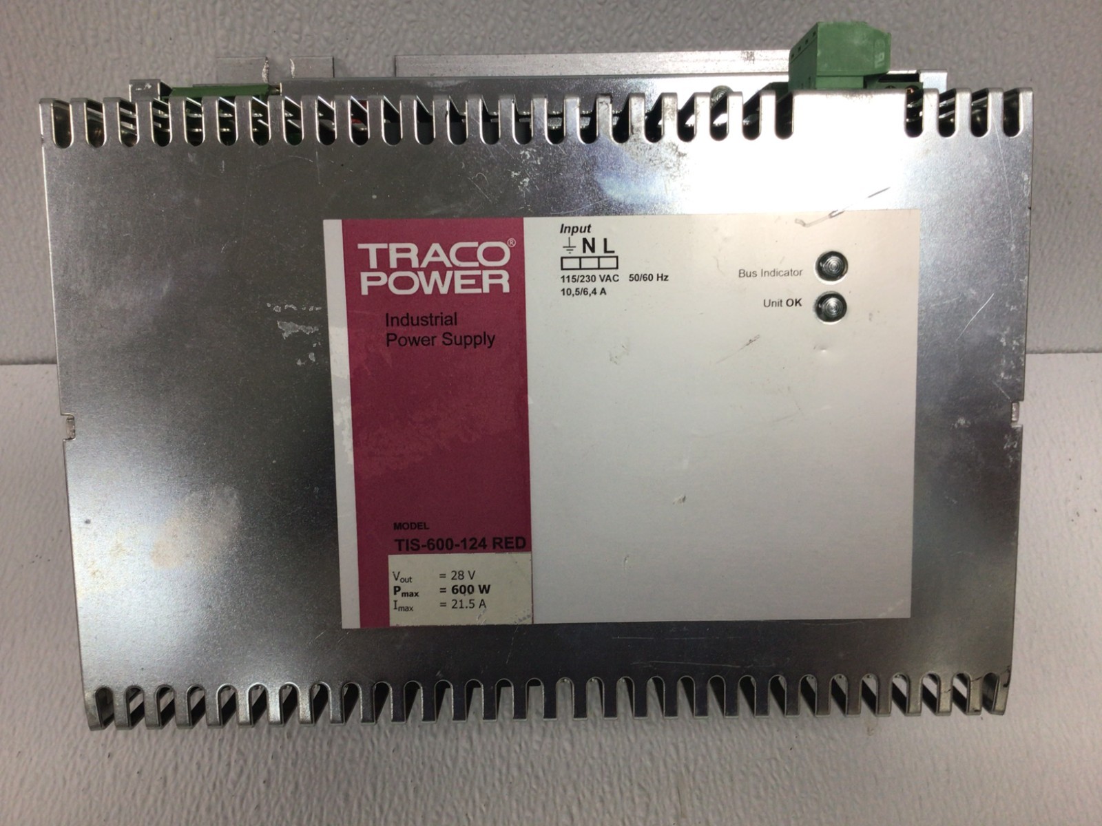 GE TRACO POWER TIS-600-148 RED-GE 48VDC / 12A