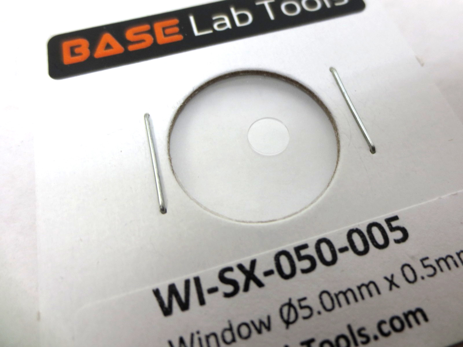 Base Lab Tools WI-SX-050-005 Sapphire Optical Window – Ø5.0mm x 0.5mm Uncoated