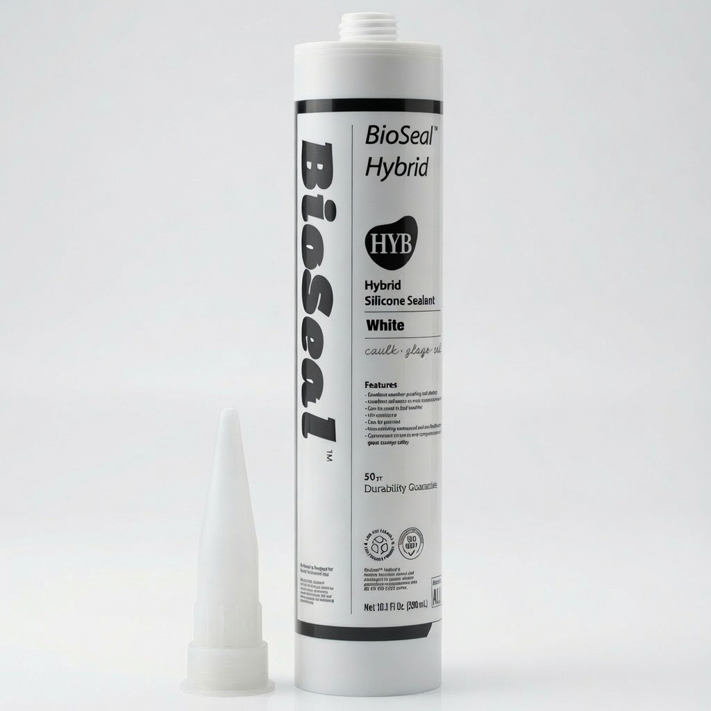(100 Pack) BioSeal Hybrid Silicone Sealant – White (10.1oz)