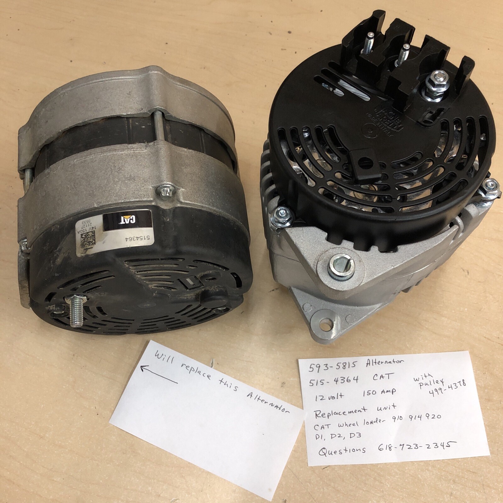 cat 920 loader alternator 593-5815