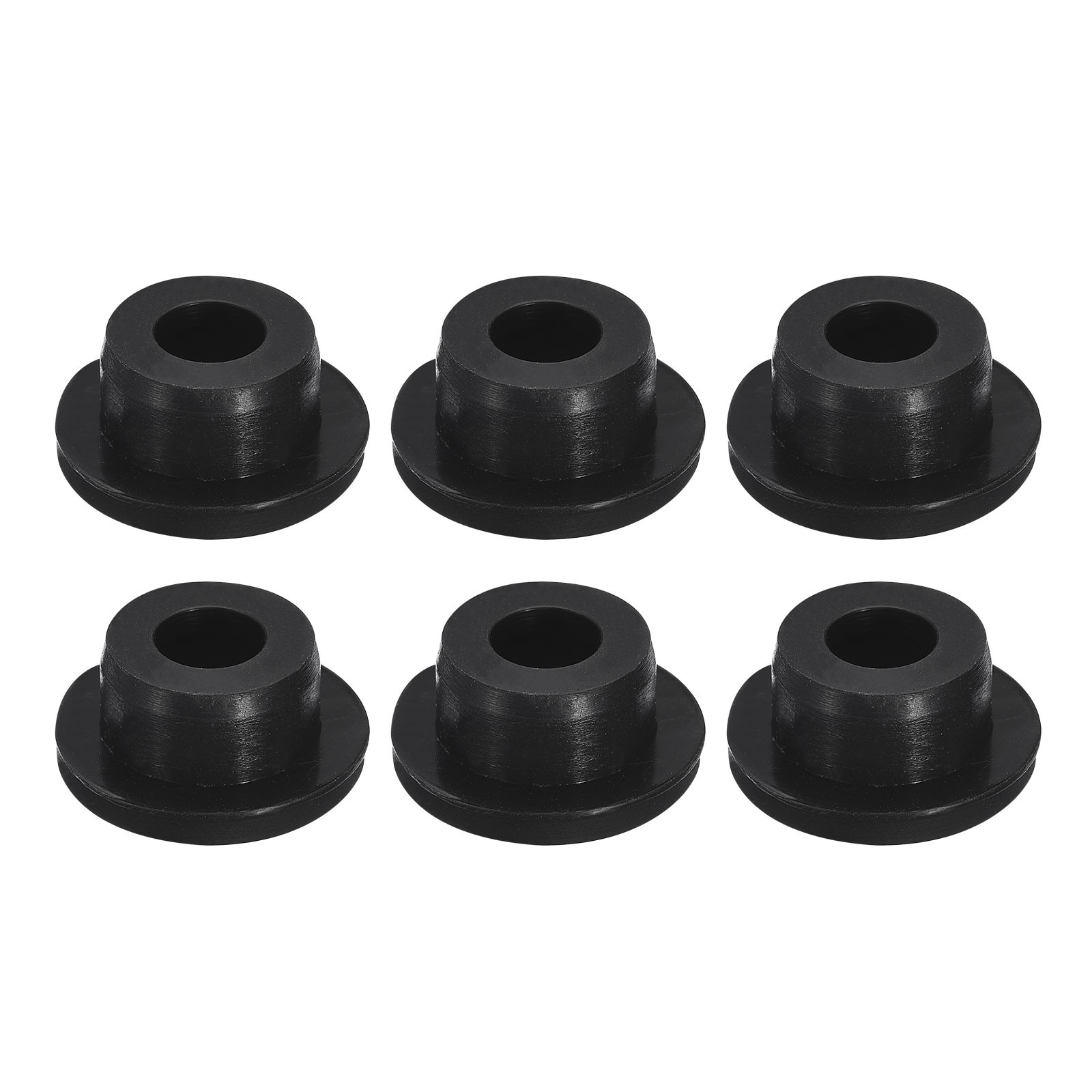 6 Pcs Black Plug Holes H20 Rubber Button Plug for 20mm / 0.79″ Hole