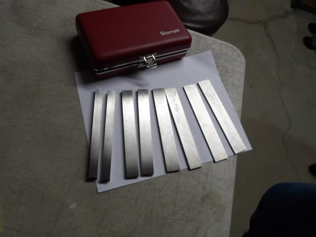 STARRETT # 384 4- Pair Steel Parallel Set in Red Padded Case NEW Free S&H