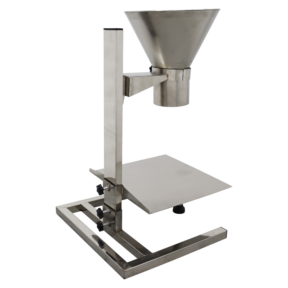 Stainless Steel Manual Feeding Hopper with Support Stand 0.8″/2″/3.9″