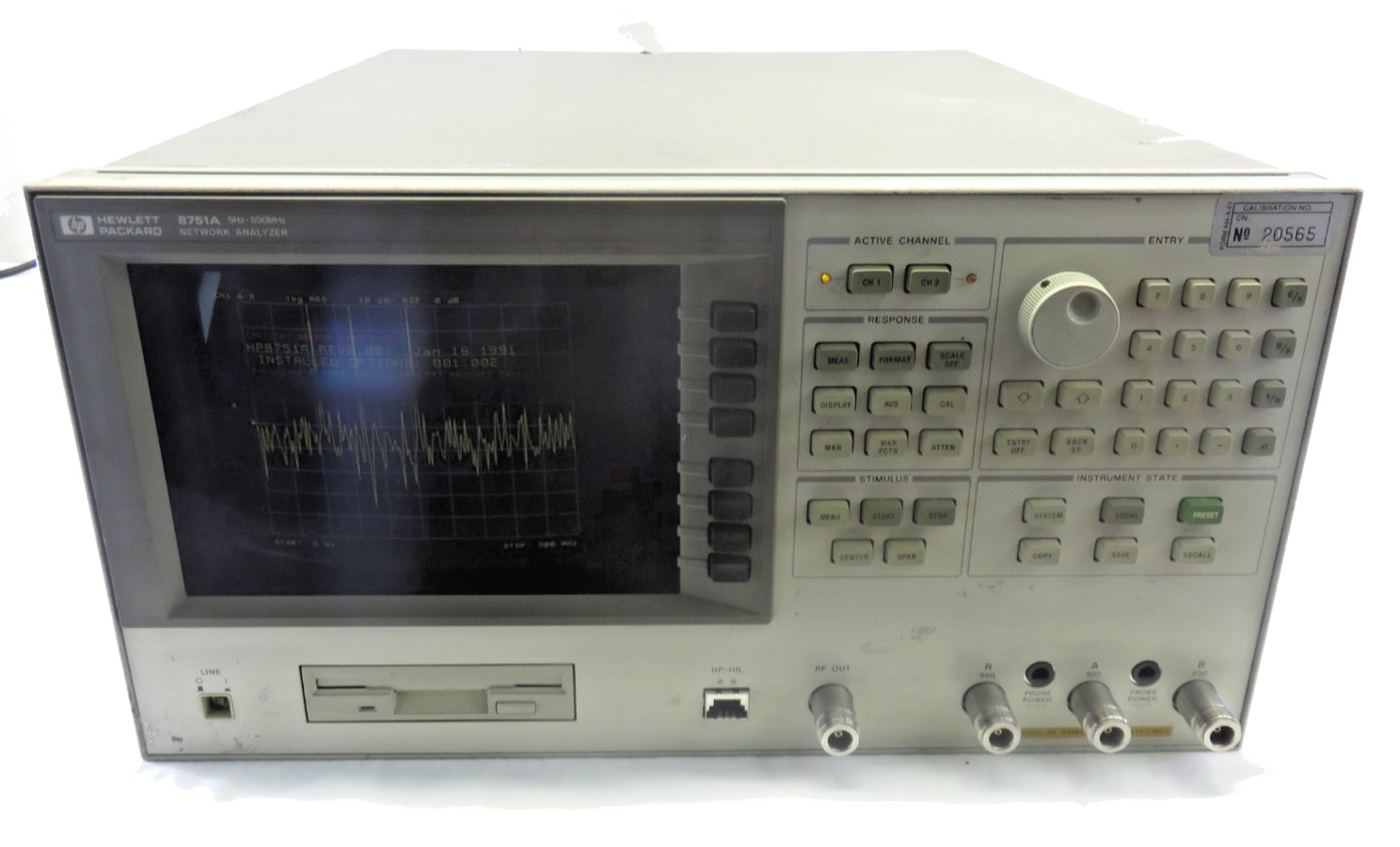 HP Agilent 8751A 5Hz to 500 MHz Network Analyzer, For Parts/Repair