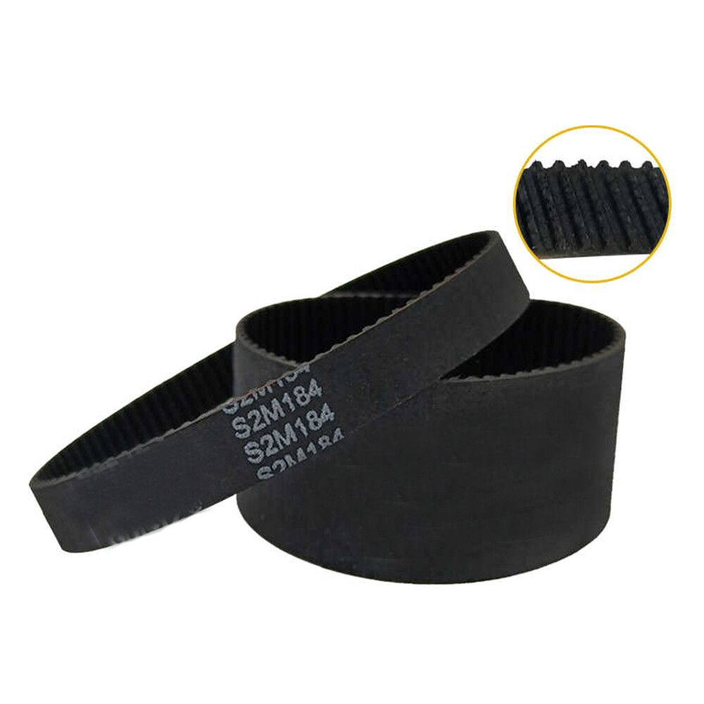 STD S2M Timing Belt Arc Teeth Pitch2mm Width3mm~20mm Rubber Drive Belt 116~164mm