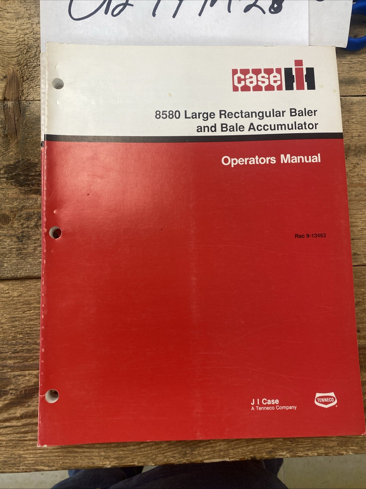 CASE IH 8580 LARGE RECTANGULAR BALER OPERATOR’S MANUAL NOS OEM