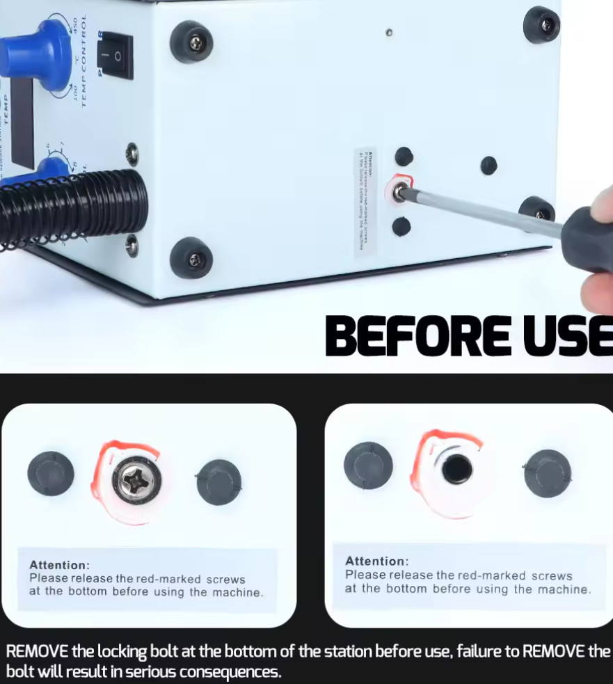 YIHUA 857D+ Hot Air Rework Station Roots-type Blower SMD BGA Desoldering Rework