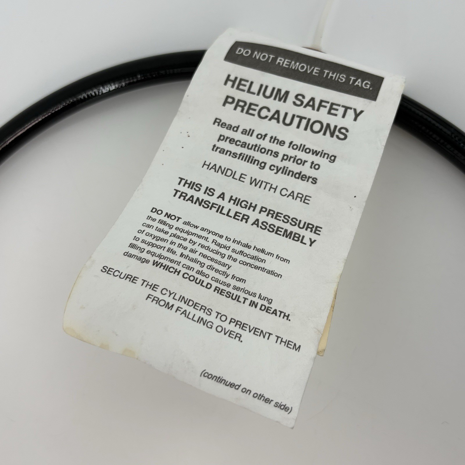 USG Helium Transfill Hose Assembly 36in Dual Gauges New With Inflator Read Ds