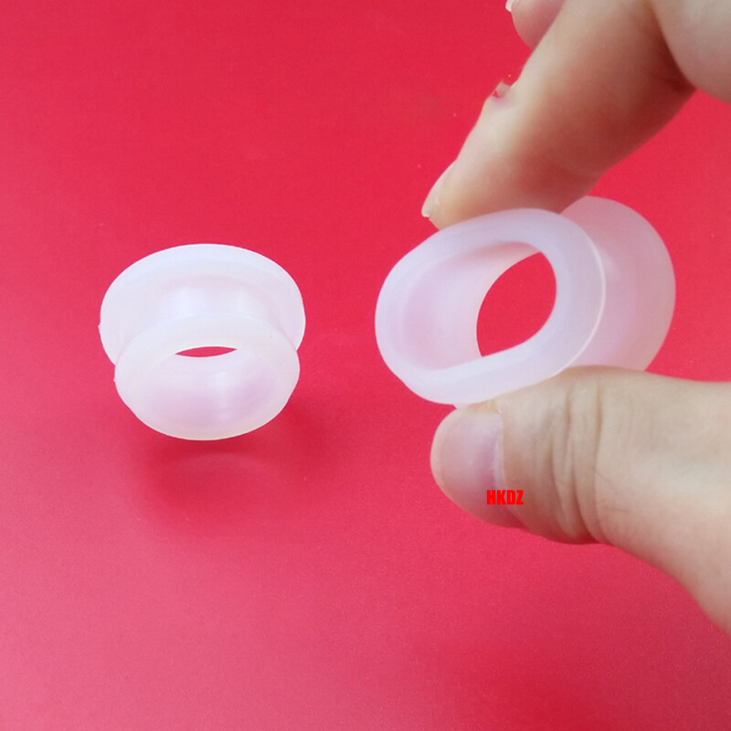 Clear Grommet Snap-On Open Silicon Rubber Hole Plug Bung Wire Cable Protect Bush