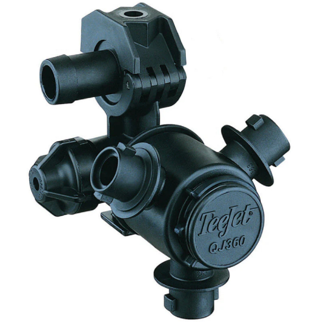 TeeJet Dry Boom Nozzle Body 3-Outlet Single Hose Shank, 1/2″ – QJ363C-500-1-NYB