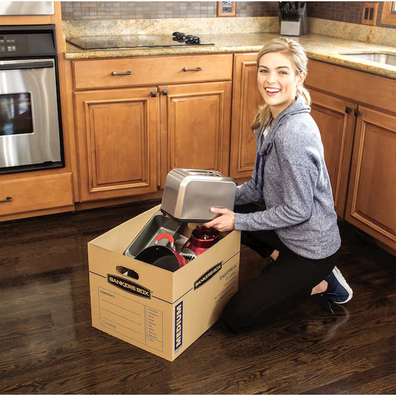 15.5-In W X 14.5-In H X 19-In D Smoothmove Classic 5-Pack Medium Heavy Duty Recy
