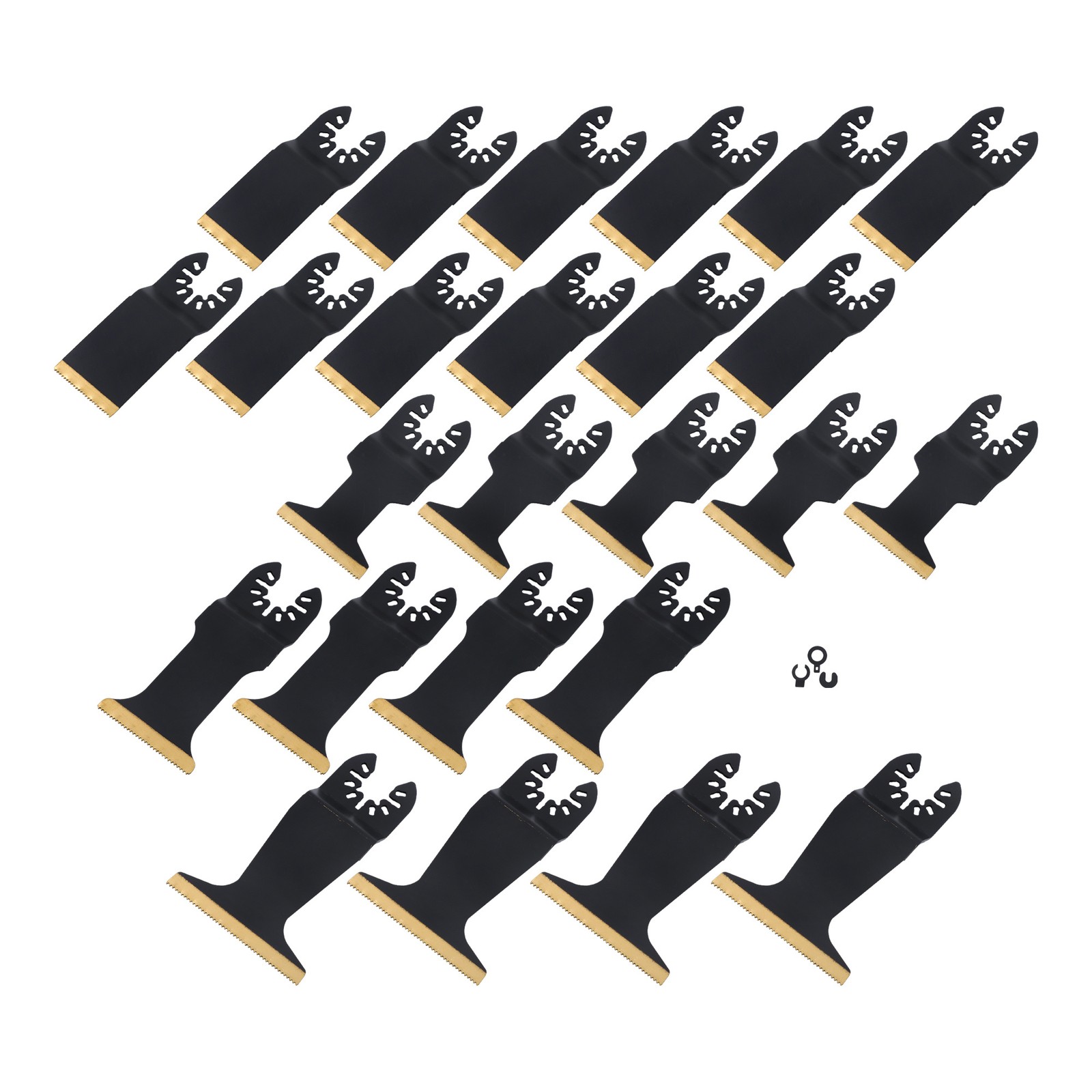 Titanium Multi Tool Blade – 30Pcs Oscillating Tool Blades for Metal Wood Plastic