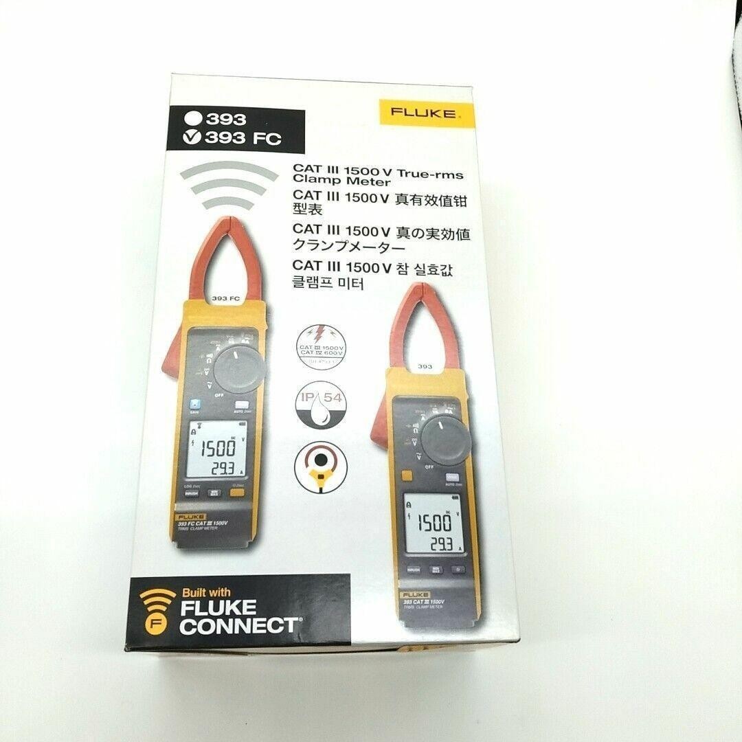 Fluke 393 FC compact True RMS clamp meter, rated for 1500V CAT III IP54 New