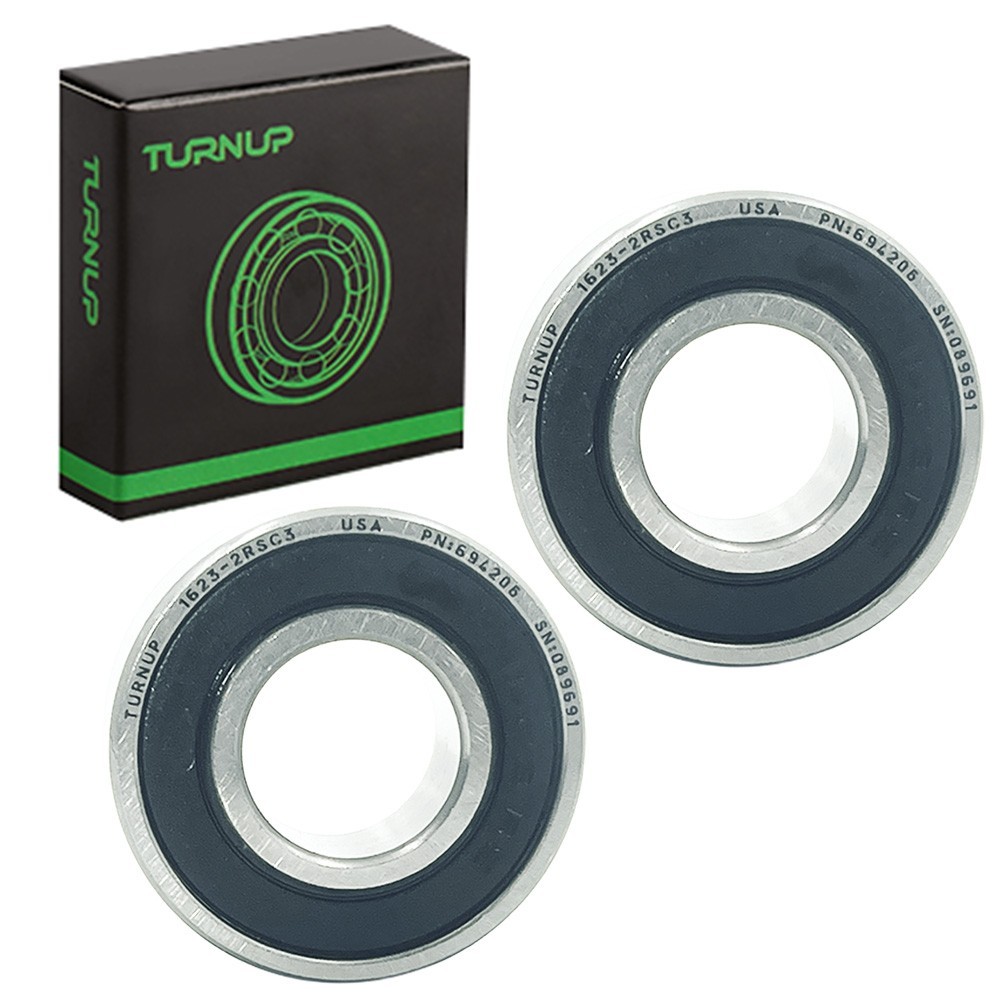 2Pcs TURNUP 1623-2RSC3 Inch Ball Bearing 1/2″x1-1/2″x1/2″ Double Sealed