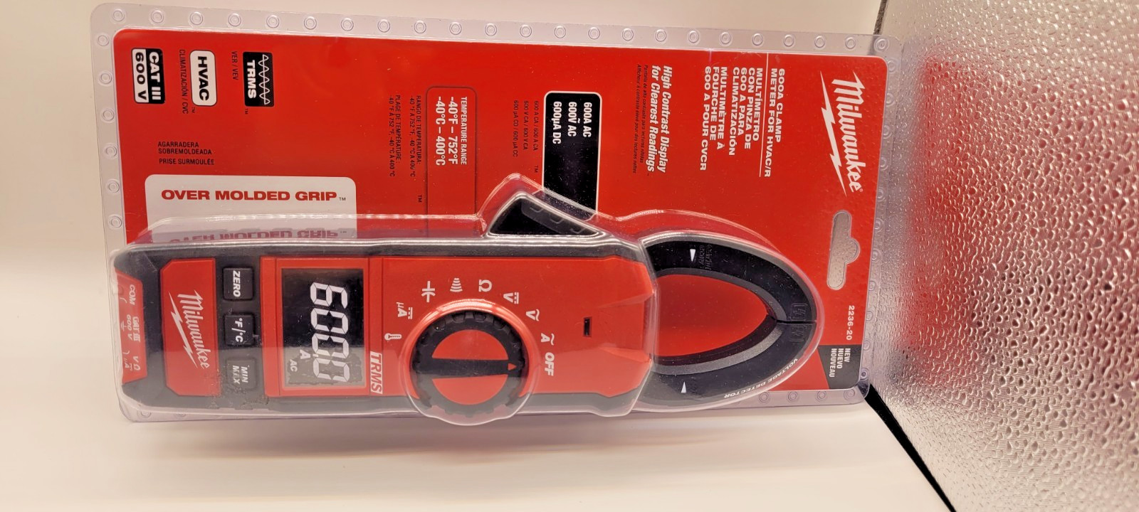 Milwaukee 2236-20 Clamp Meter for HVAC/R – Red