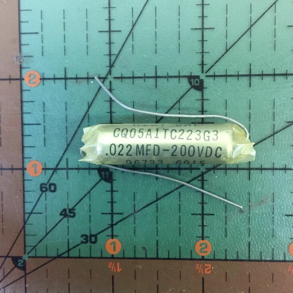 WEST CAP AXIAL FILM CAPACITOR 0.022uF 200v 2% CQ05A1TC223G3 .022uF MIL AUDIO