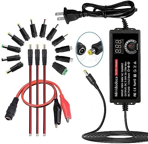 72W Power Supply Adjustable 3V ~ 24V Variable Universal Switching AC/DC Adapter