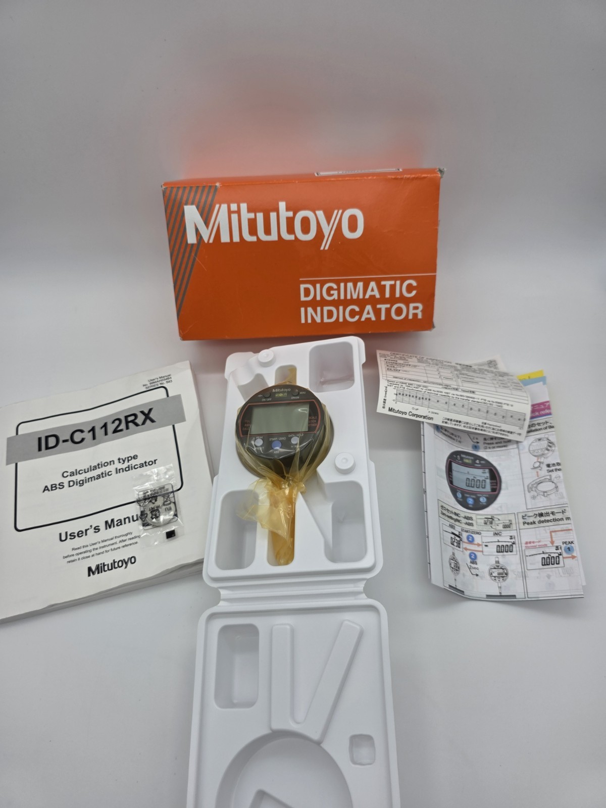 MITUTOYO Absolute Digimatic Indicator 543-341B NEW 12.7mm/0.5″ 0.001mm/0.00005″