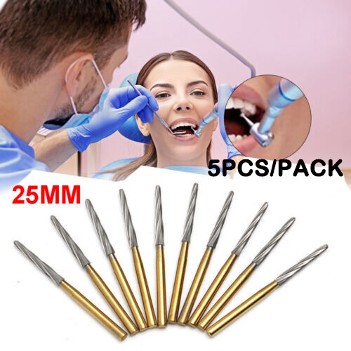 Dental Lab Drill Carbide Burs Tungsten Steel Trim Finishing FG ENDO-Z 21/25/28MM