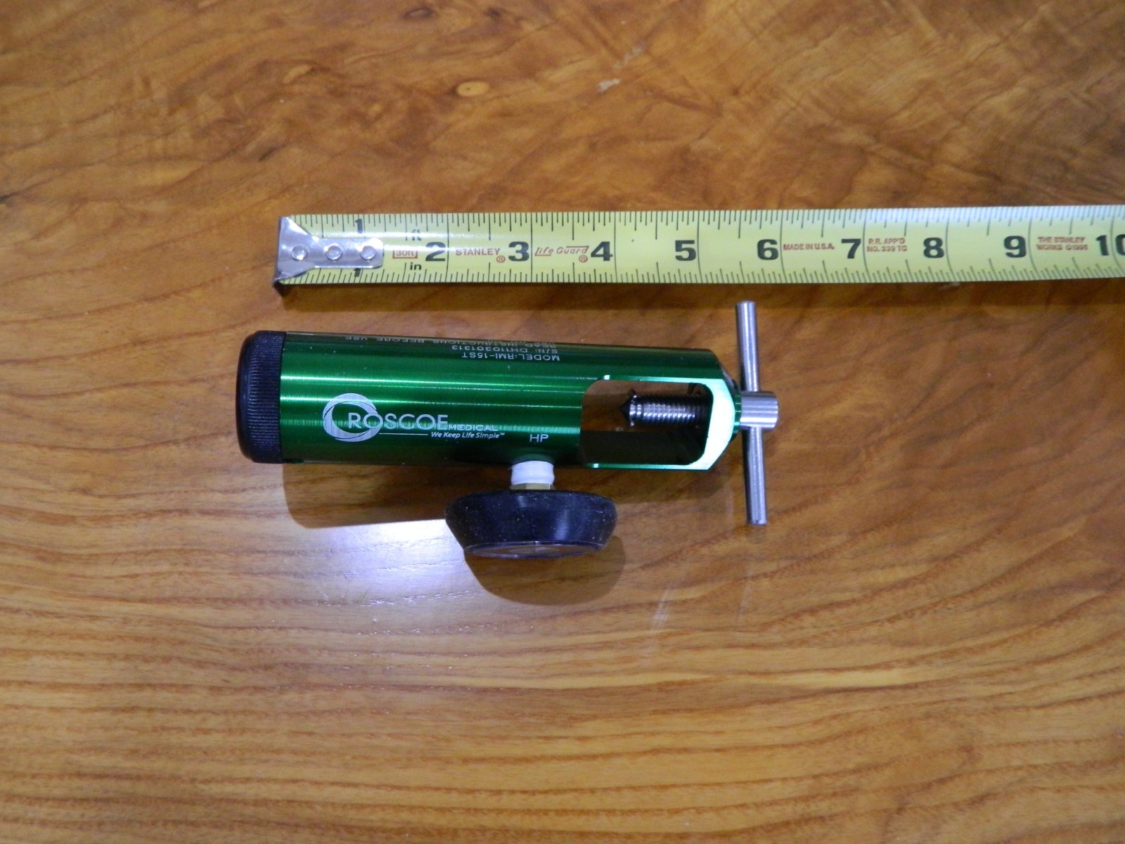 Roscoe Medical Mini Oxygen Regulator Flow RMI-15ST 0-15 LPM CGA 870