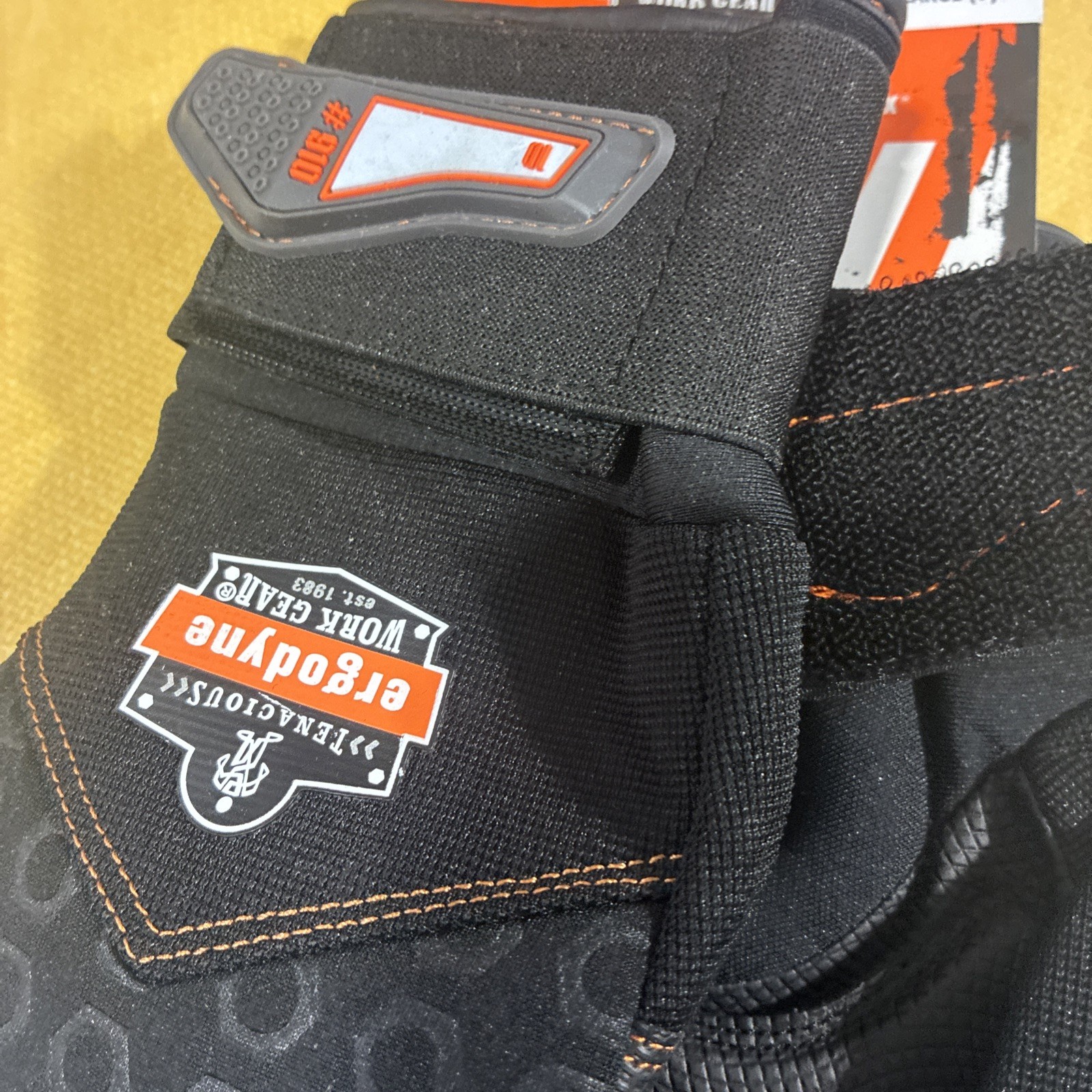 Proflex 910 Large Half-Finger Impact and Wrist Support Work Gloves
