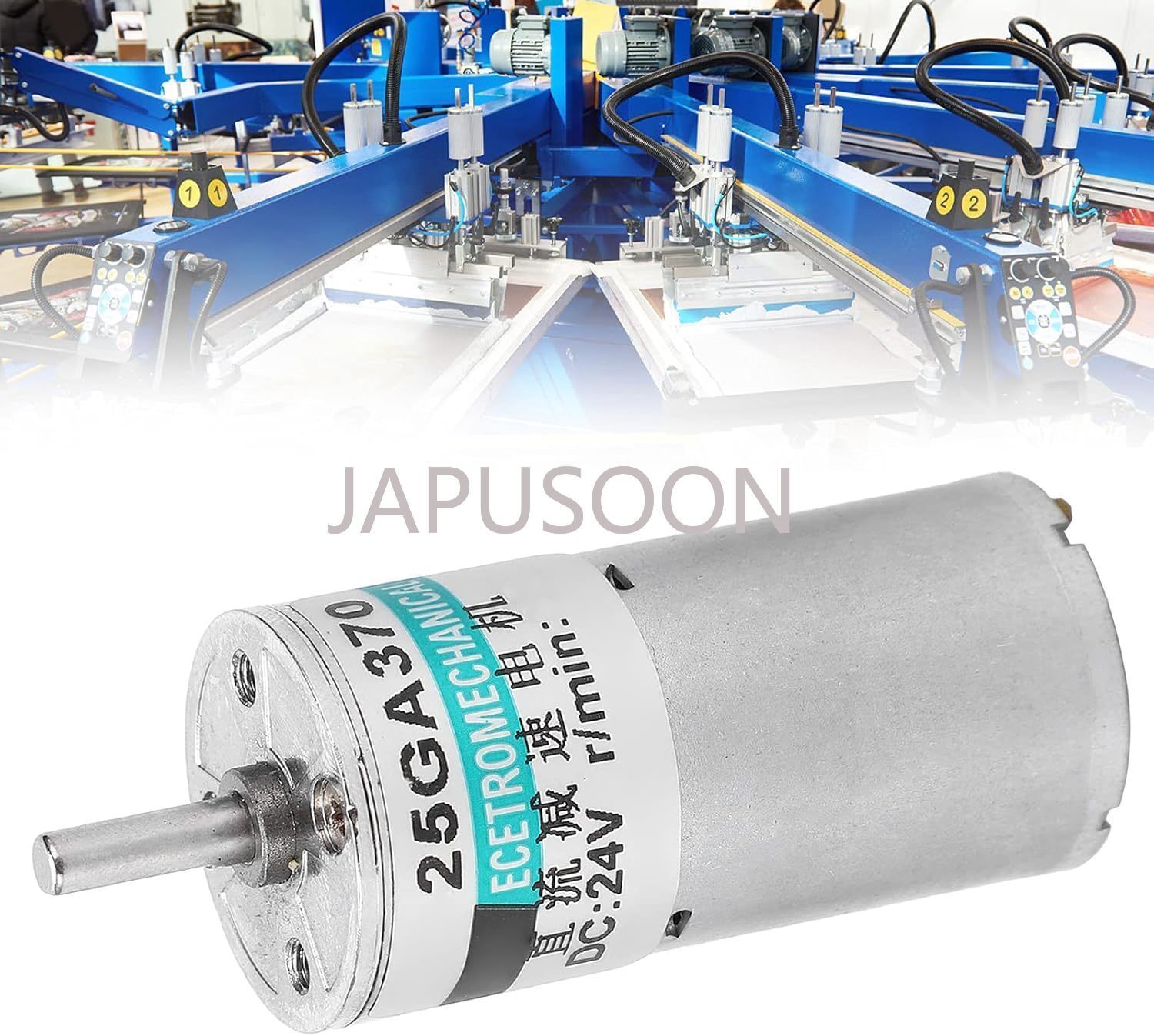 12V/24V Electric Micro Miniature Geared DC Motor 2 W CW/CCW 5~300 RPM Low Speed