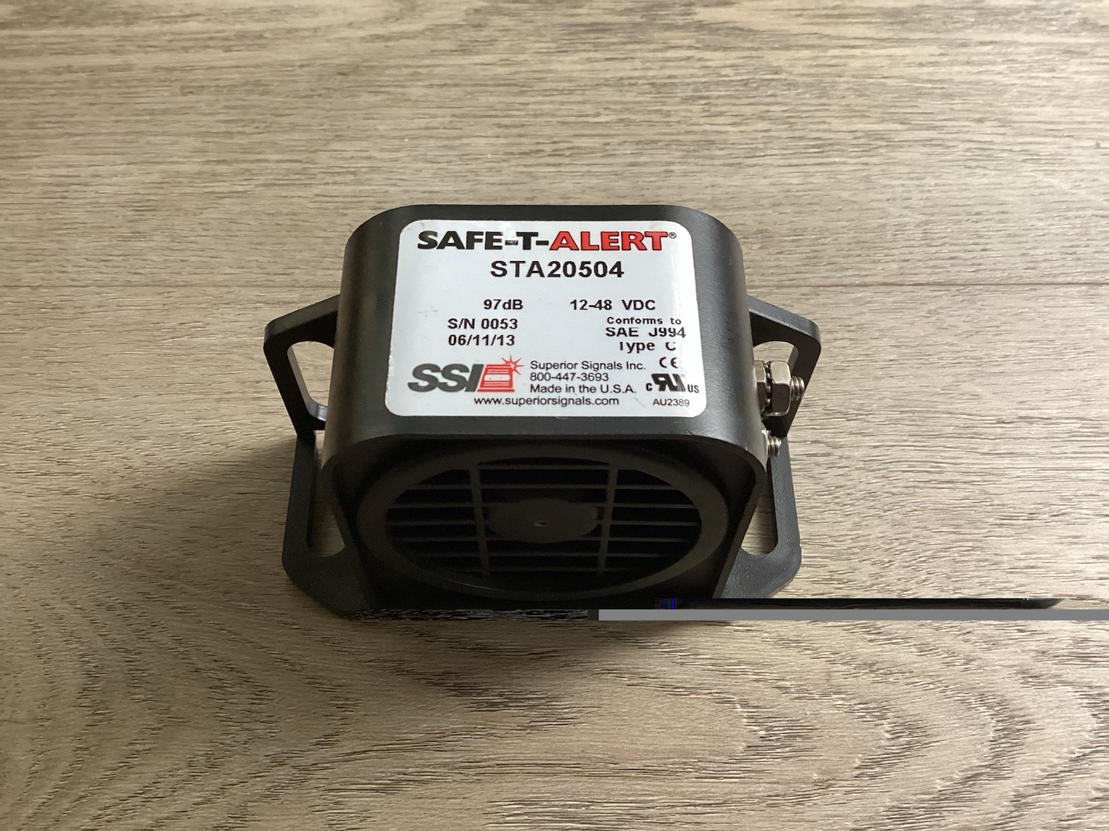 Safe T Alert STA20504 Backup Alarm 97db 12-48 V Forklift Travel Alarm usa