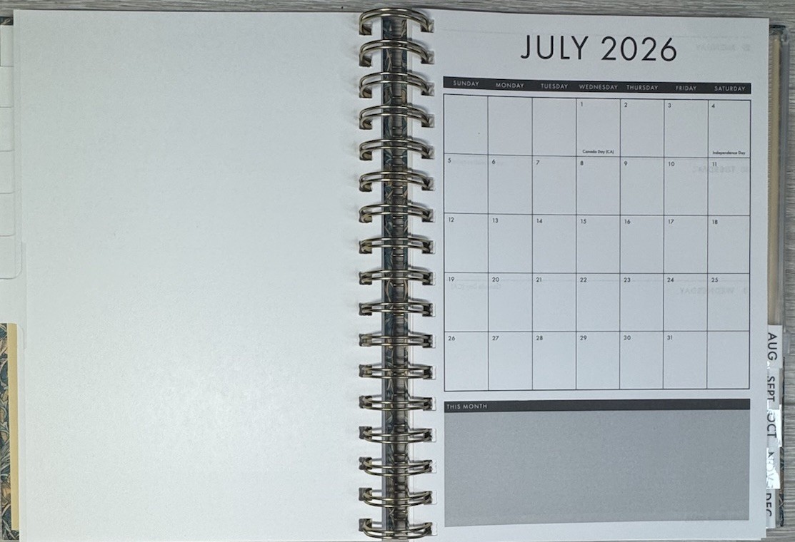 2026 Spiral Weekly Monthly Planner 12 Month PUNCH STUDIO Paperback GREEN 6.5 X 9