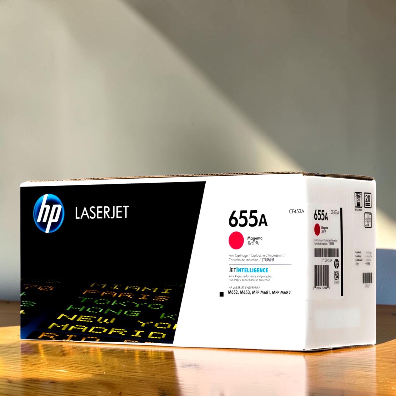 HP 655A Toner Set BK/C/M/Y 4-Pack CF450A CF451A CF452A CF453A New Sealed Box