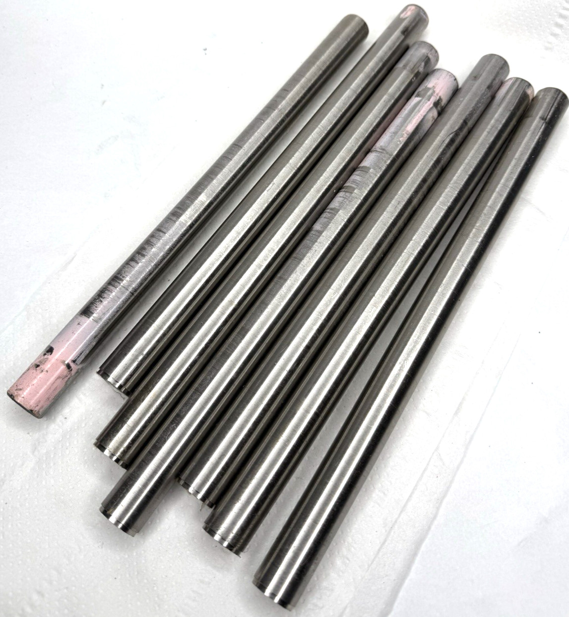5/8″ Round Stainless Steel X 11″ 310 Pink Mill Color New 7 Pieces