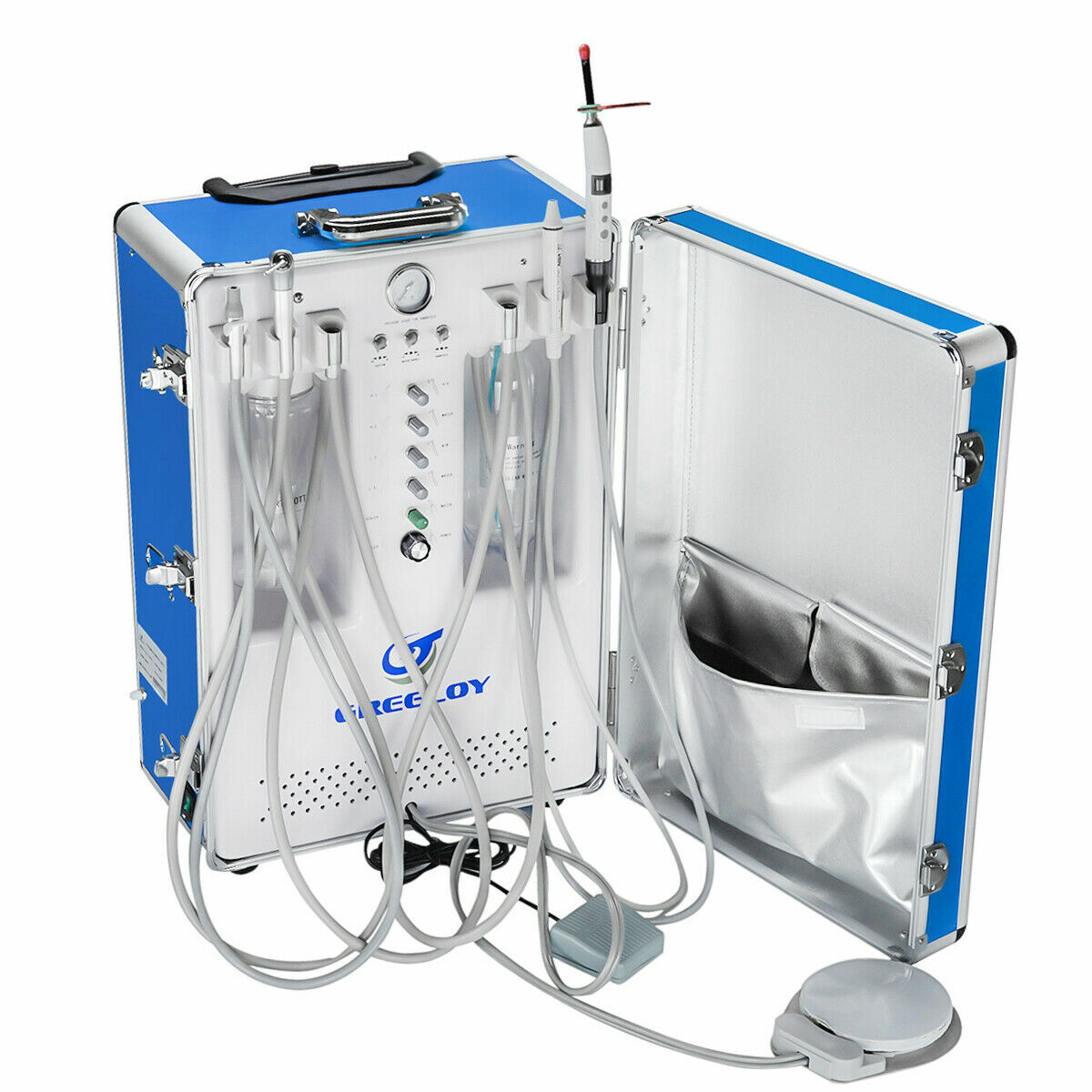 Greeloy Portable Dental Unit Mobile Treatment System GU-P206S 2 Hole US STOCK