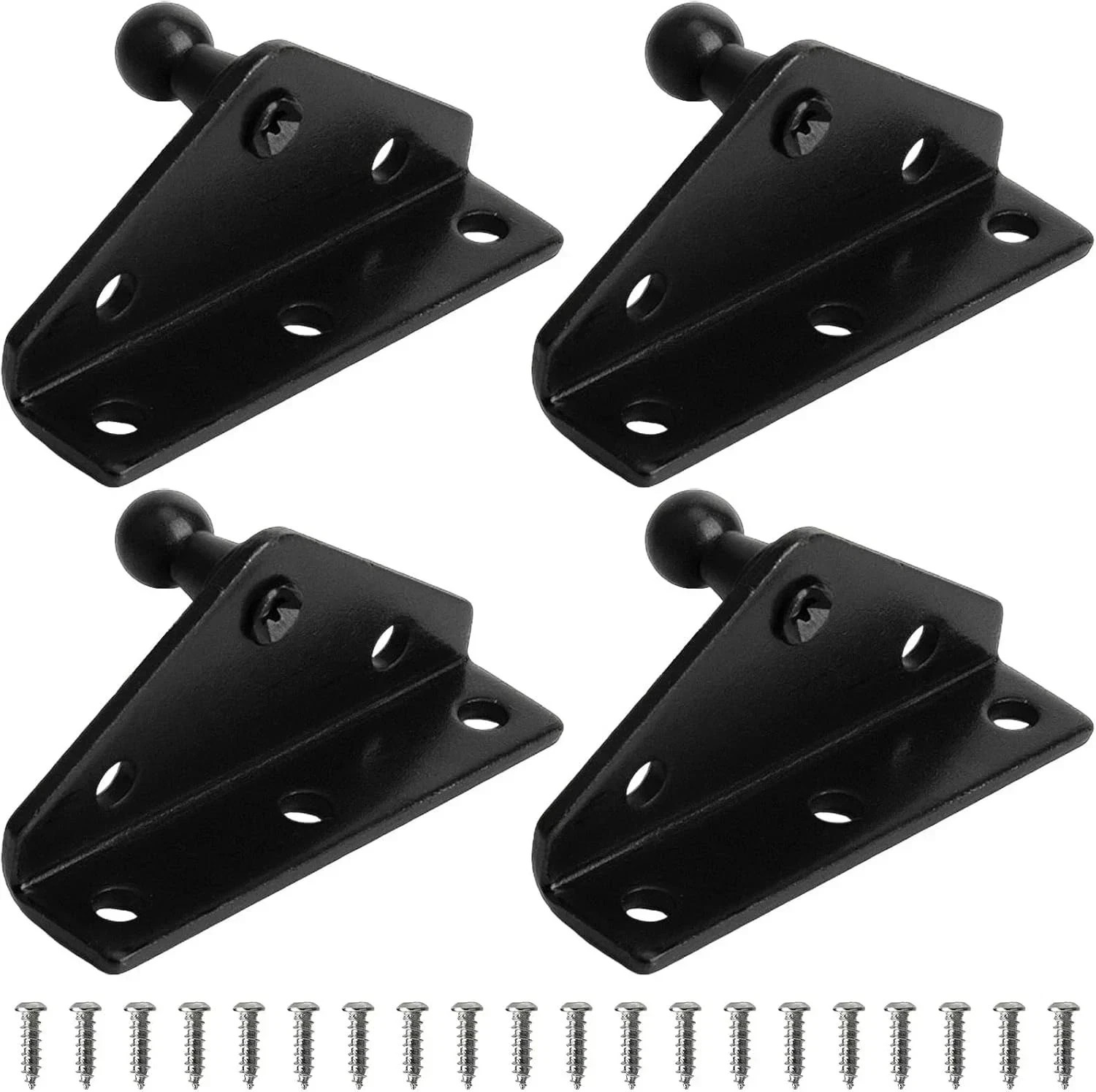 4 Pack 10mm Ball Stud Bracket Gas Strut Mounting Bracket for Lift Support Shocks