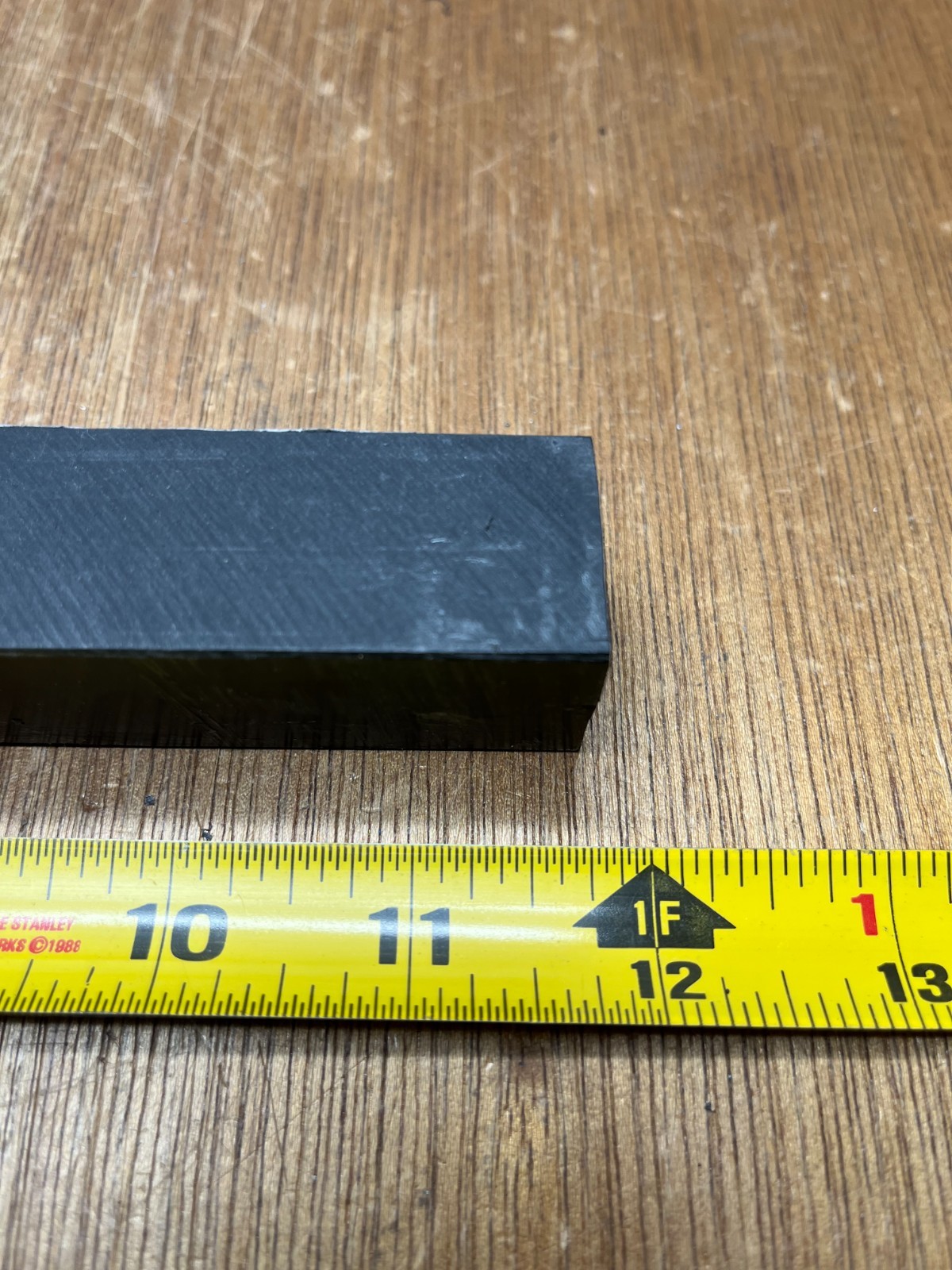 1″ Square X 11-3/4″ Black ABS Plastic Square Bar Stock USA Sealing PS-ABSB-132