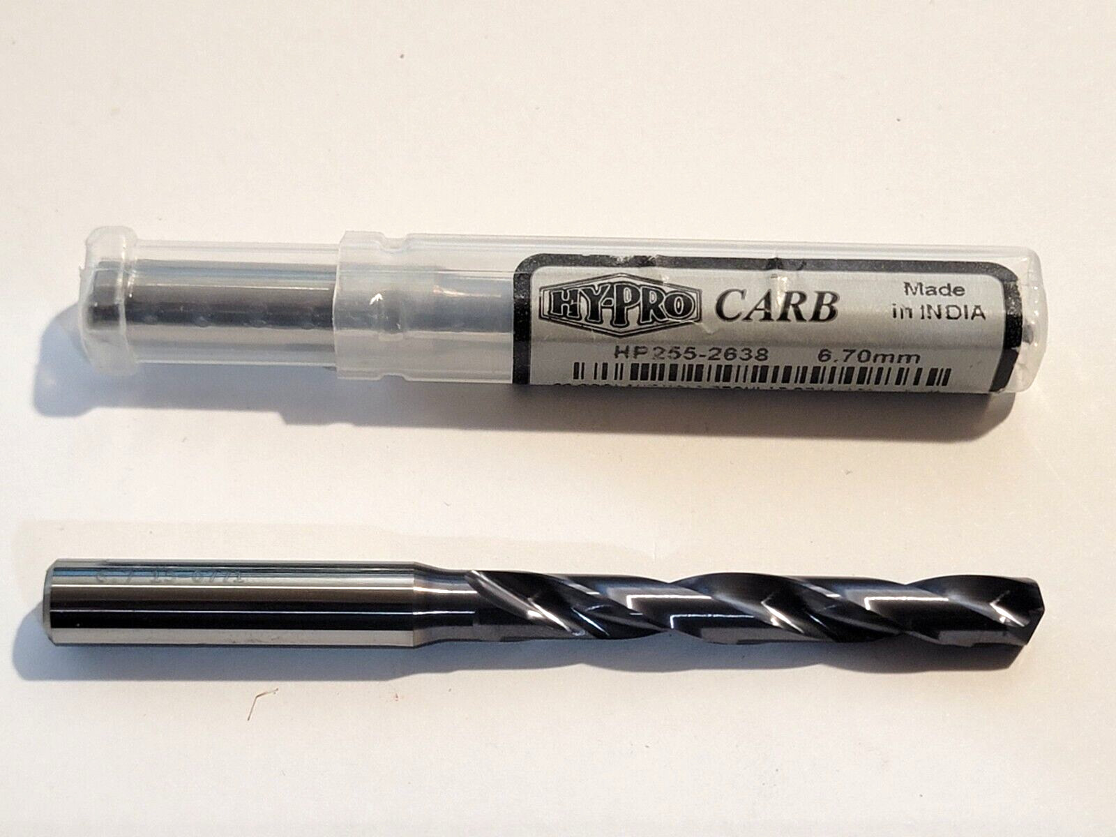 HP255-2638 6.70MM CARBIDE DRILL OSG HYPRO CARB *** 1 DRILL *** Coolant Thru