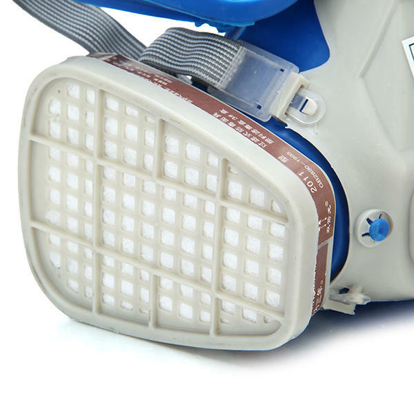 Full Face Gas Mask Respirator Painting Spraying Respirator Facepiece Reusable US