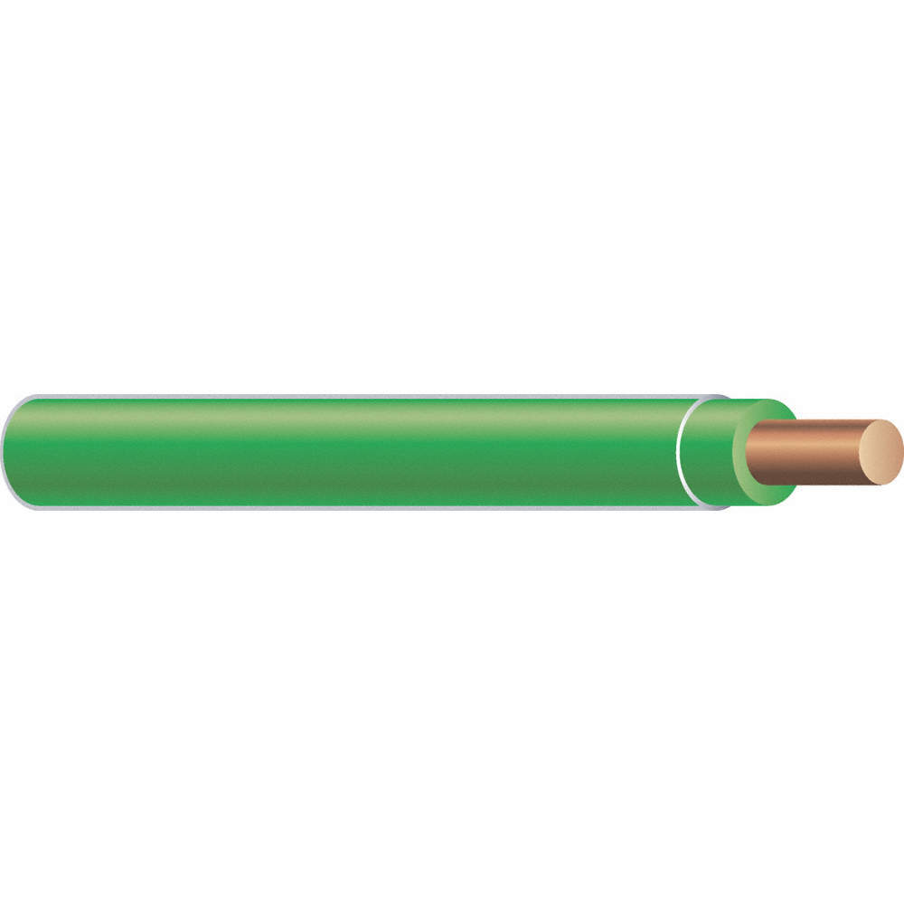 SOUTHWIRE 11599808 Building Wire,10AWG,THHN,Sld,Grn,100ft 4WYZ2