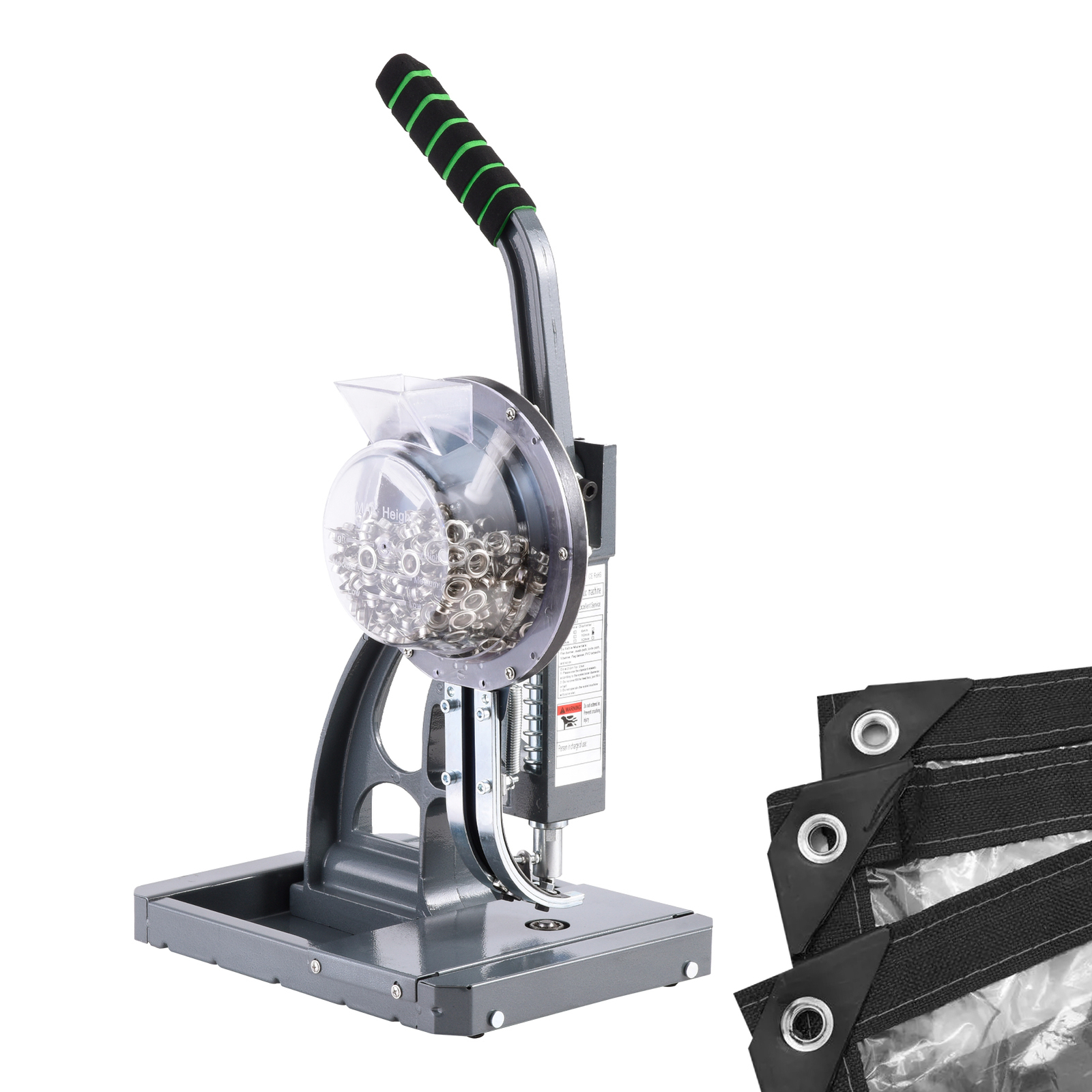 Semi-Automatic Grommet Hand Press Machine Tool Commercial with 2000 Eyelet US-