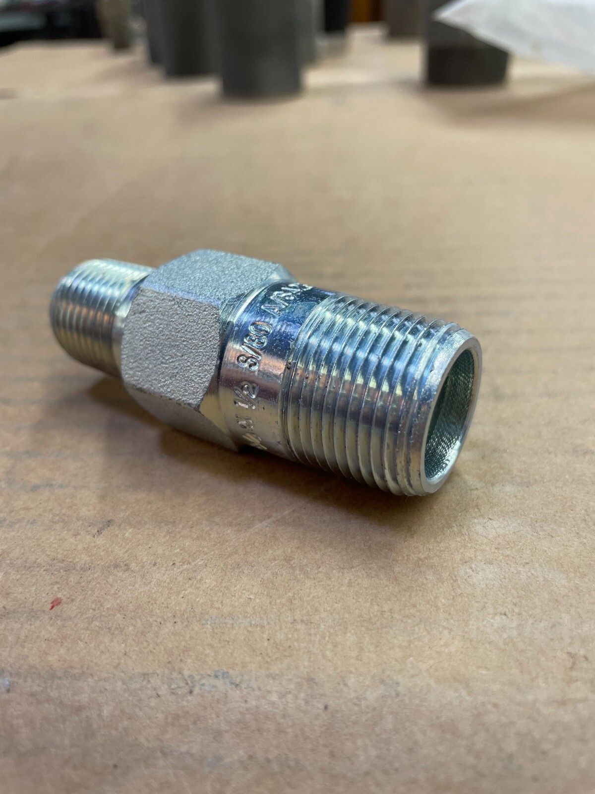 SWAGE NIPPLE 3/4″ x 1/2″ Schedule 80 Concentric Thread Both End A234 WPBN SP95