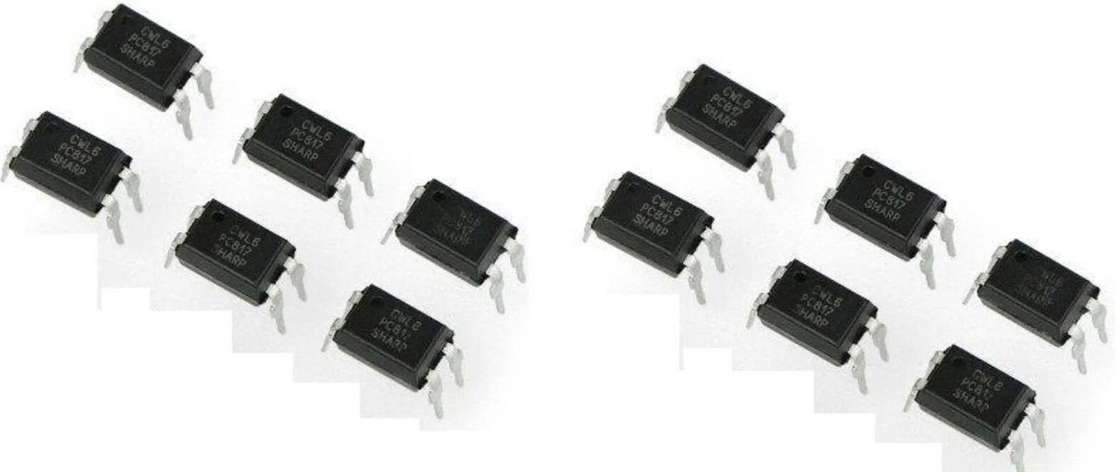 12pcs PC817 EL817C LTV817 PC817-1 80V 20mA OPTOCOUPLER Phototransistor DIP-4