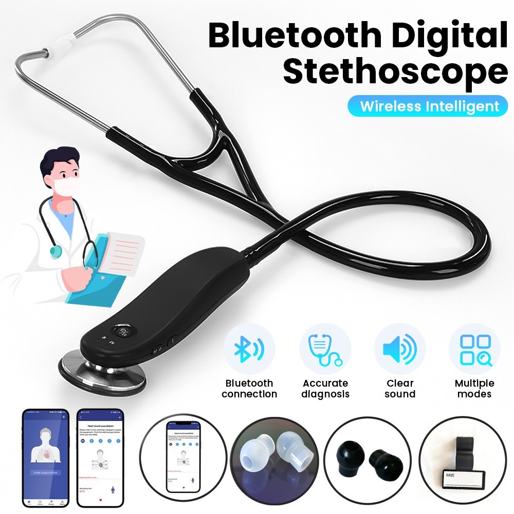 Digital Bluetooth Wireless Electronic Stethoscope for Clinic Hospital Home