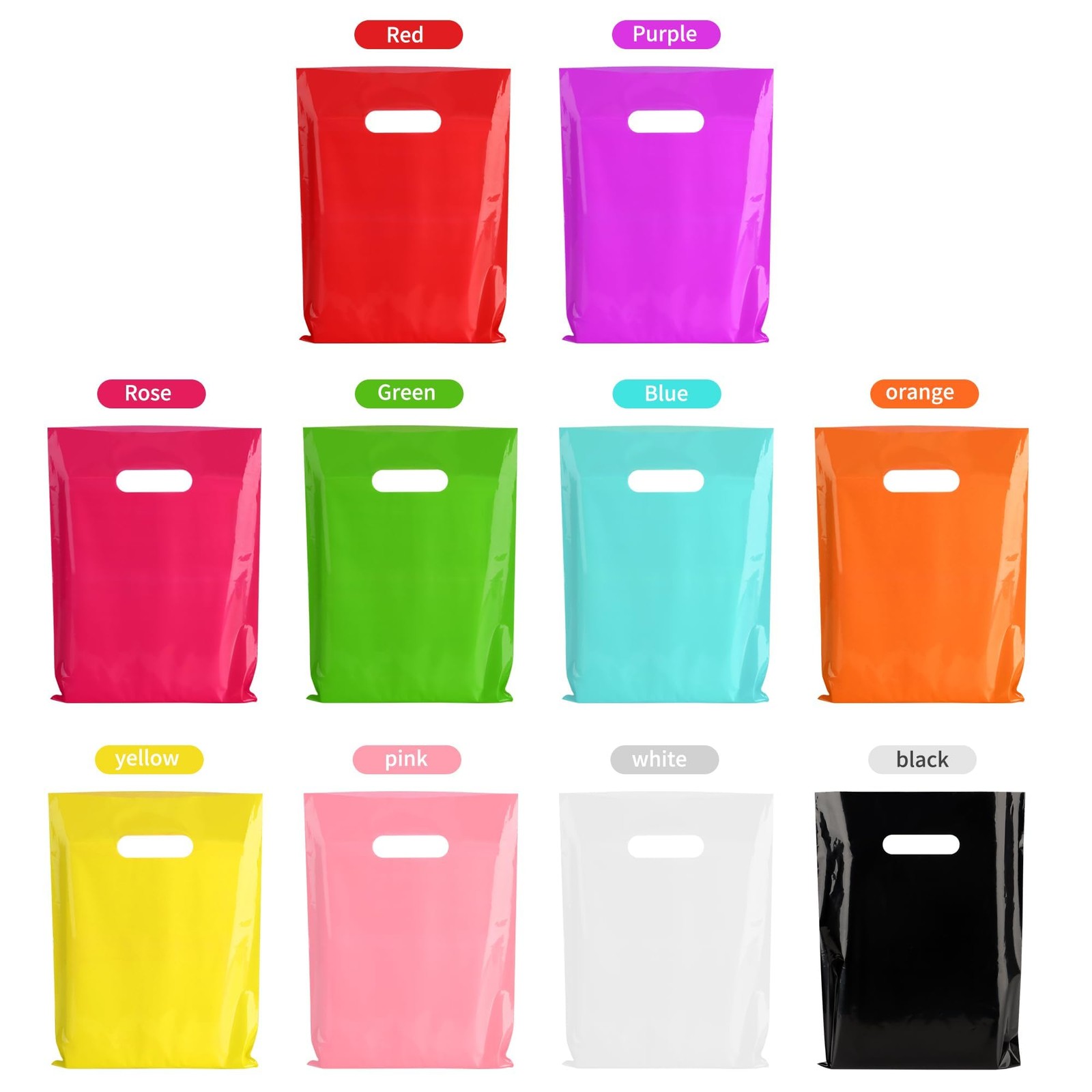 POPGIFTU 100-Pack 1 Count (Pack of 100), 10 Vibrant Colors – 9×12 Inch