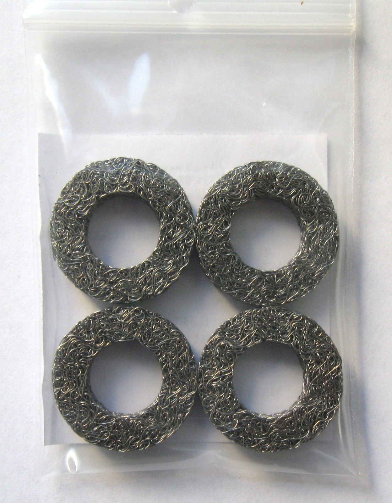 Vibration Damping Bushing, Stainless Steel Wire Mesh, 0.95″ ID X 1.72″ OD, Qty 4