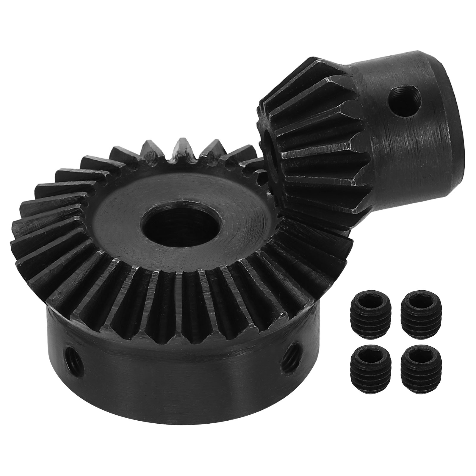 2Pcs Tapered Bevel Gear Set, 1.5 m 1:2 (15T/30T) Bevel Gear(6/10mm Shaft Hole)