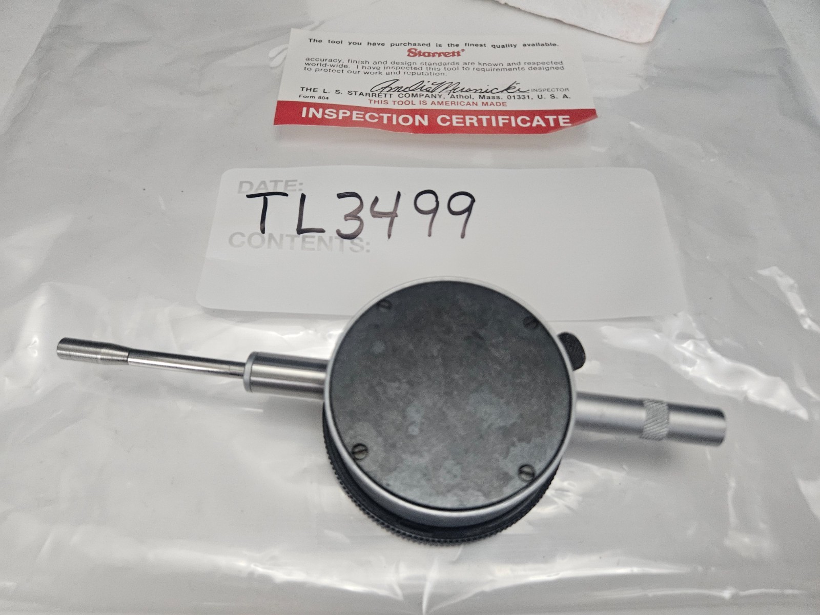 STARRETT #25SJ 0-12 SPECIAL DIAL INDICATOR USA (TL3499)