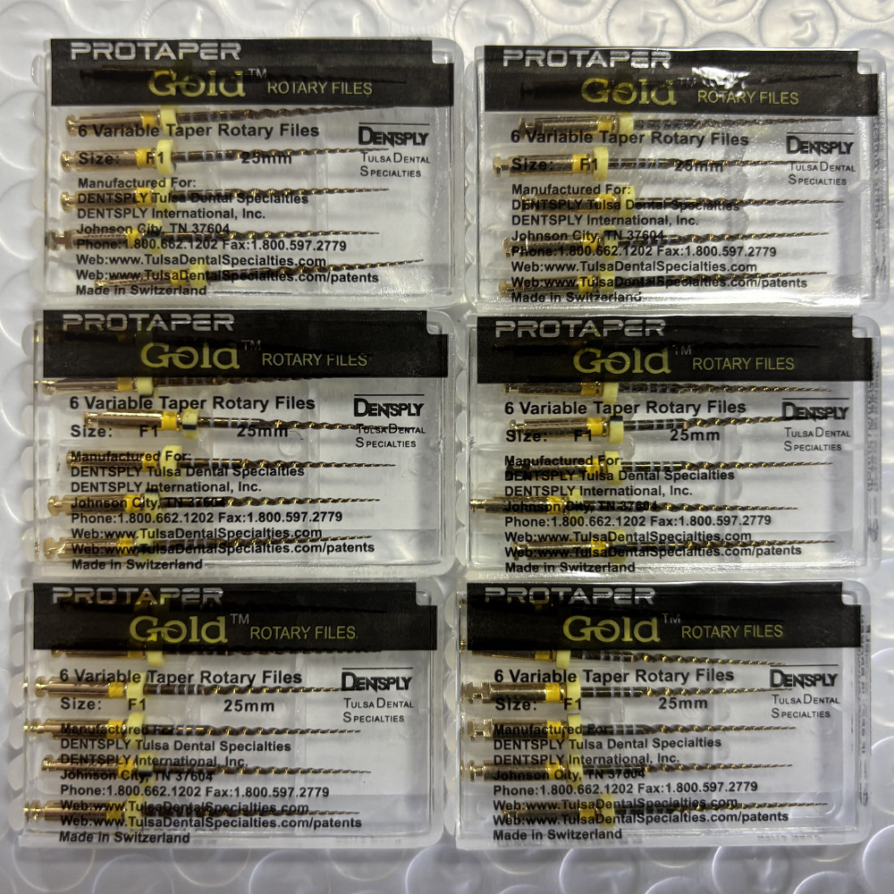Dentsply Protaper Gold Rotary Files F1,F2,F3,S1,S2,SX Tulsa Assorted Endodontics