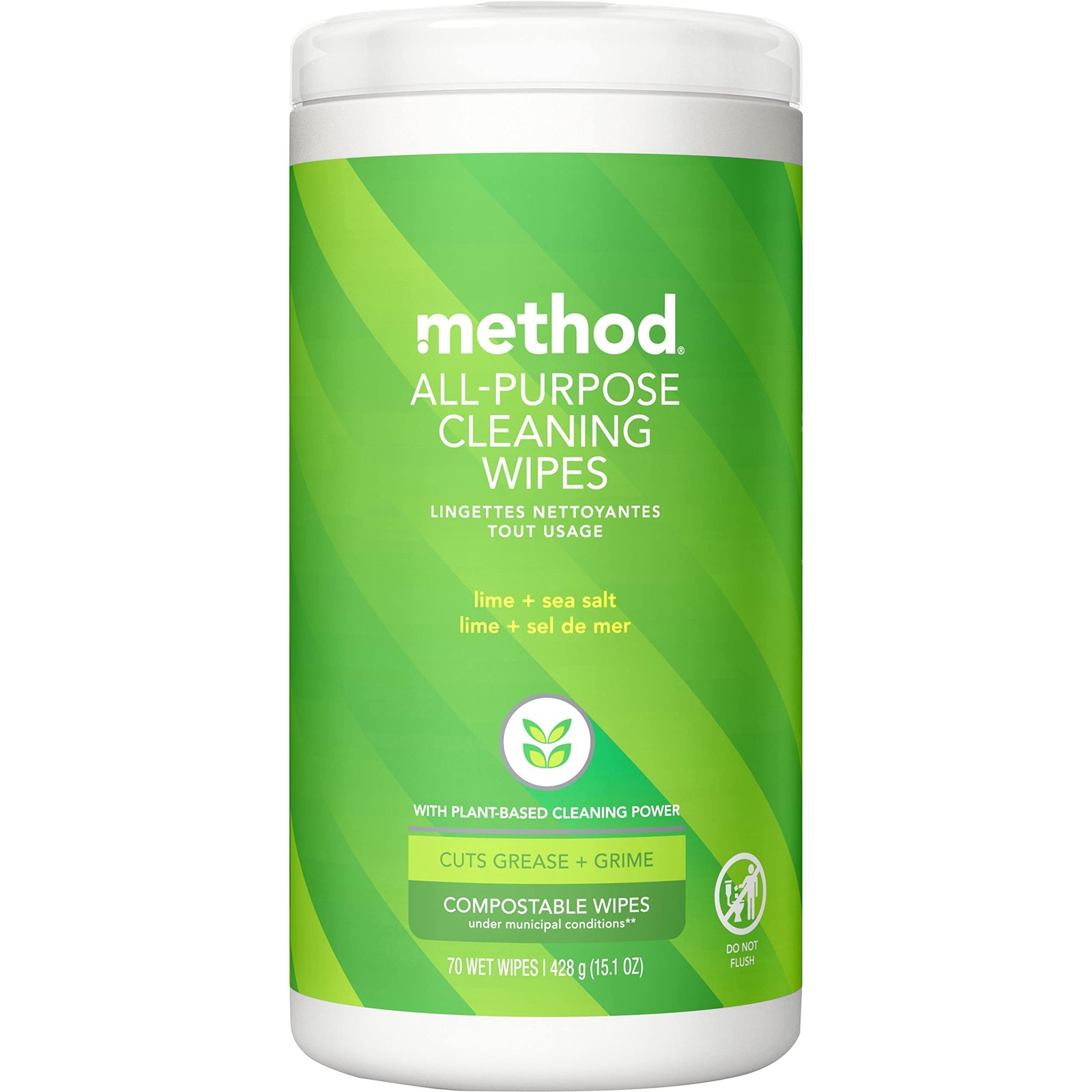 Method Lime & Sea Salt All Purpose Cleaning Wipes, 70 CT 70 Count (Pack of 1)