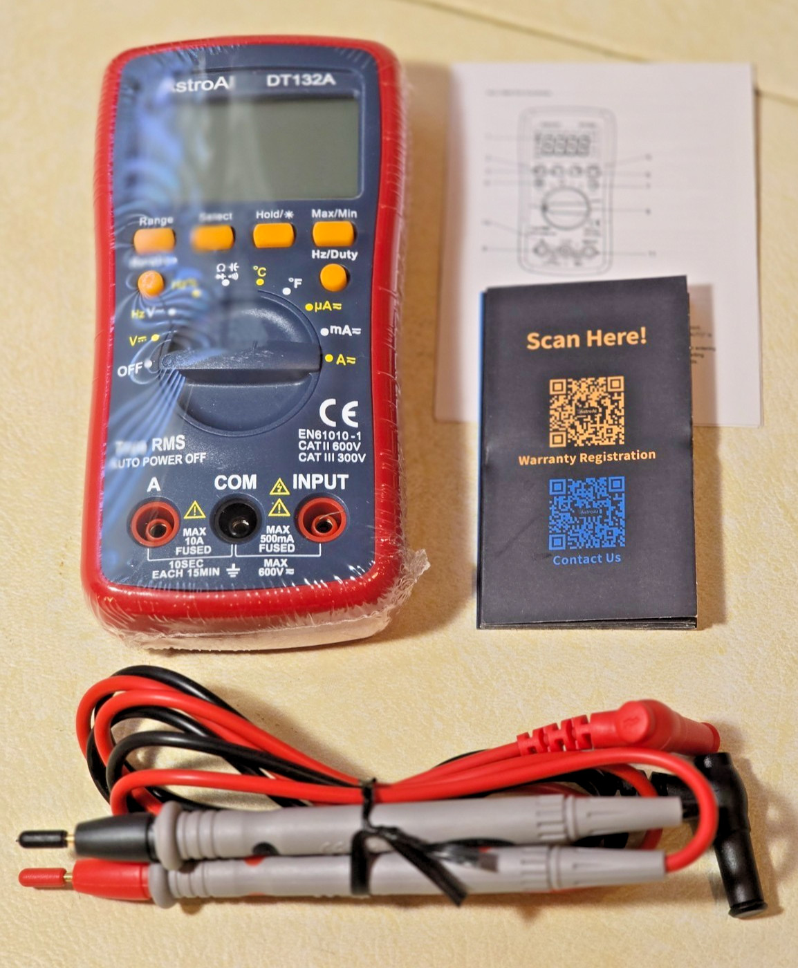 AstroAI DM6000AR Digital Multimeter New In Box meter is still sealed