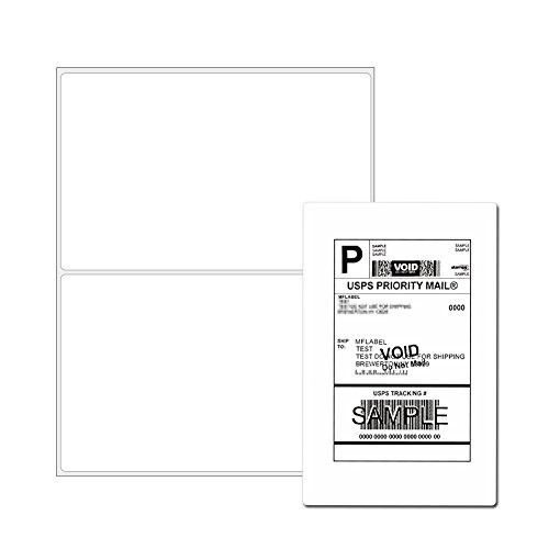 Half Sheet Laser Inkjet Labels 5-1/2×8-1/2 1000 Count Rounded Corner Shipping